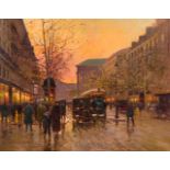 Edouard Cortes1882–1969Boulevard de la Madeleine au crépusculeum 1924Öl auf Leinwand50 x 65