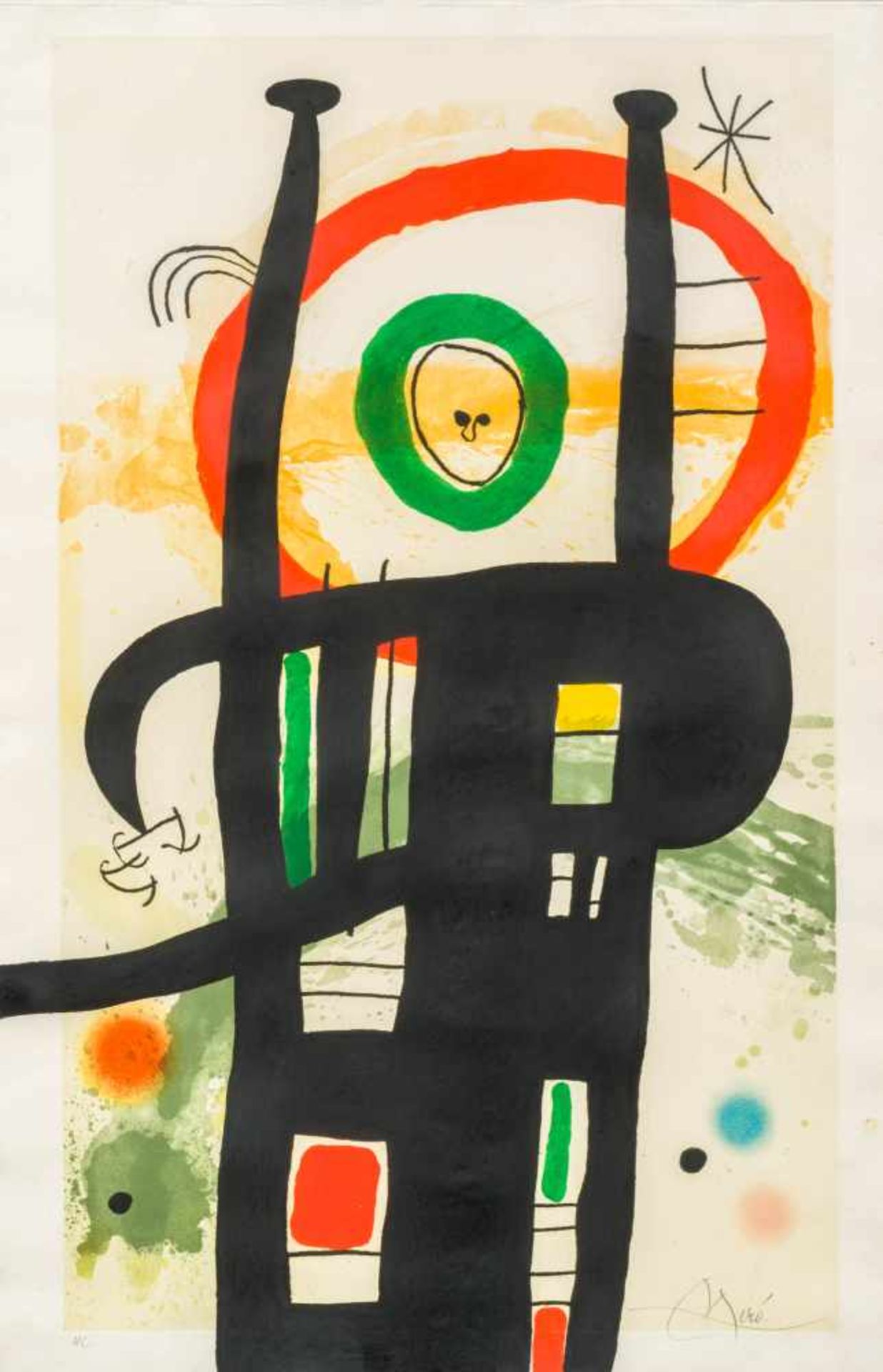 Joan Miró1893–1983Le grand ordinateur, 1969Farbaquatinta104 x 67 cmWERKVERZEICHNIS Dupin, Nr. 503.