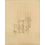 Alberto Giacometti1901–1966Chaise et Guéridon1960Lithografie65 x 50 cm(Blatt)Galerie Jacques
