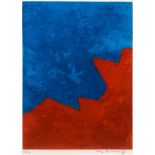 Serge Poliakoff1900–1969Composition rouge et bleue1967Farbaquatinta auf BFK Rives61 x 44 cm(Platte)