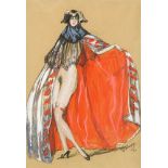 Jean Gabriel Domergue1889–1962Jeune femme costumée1921Gouache und Kohle auf Papier50 x 33