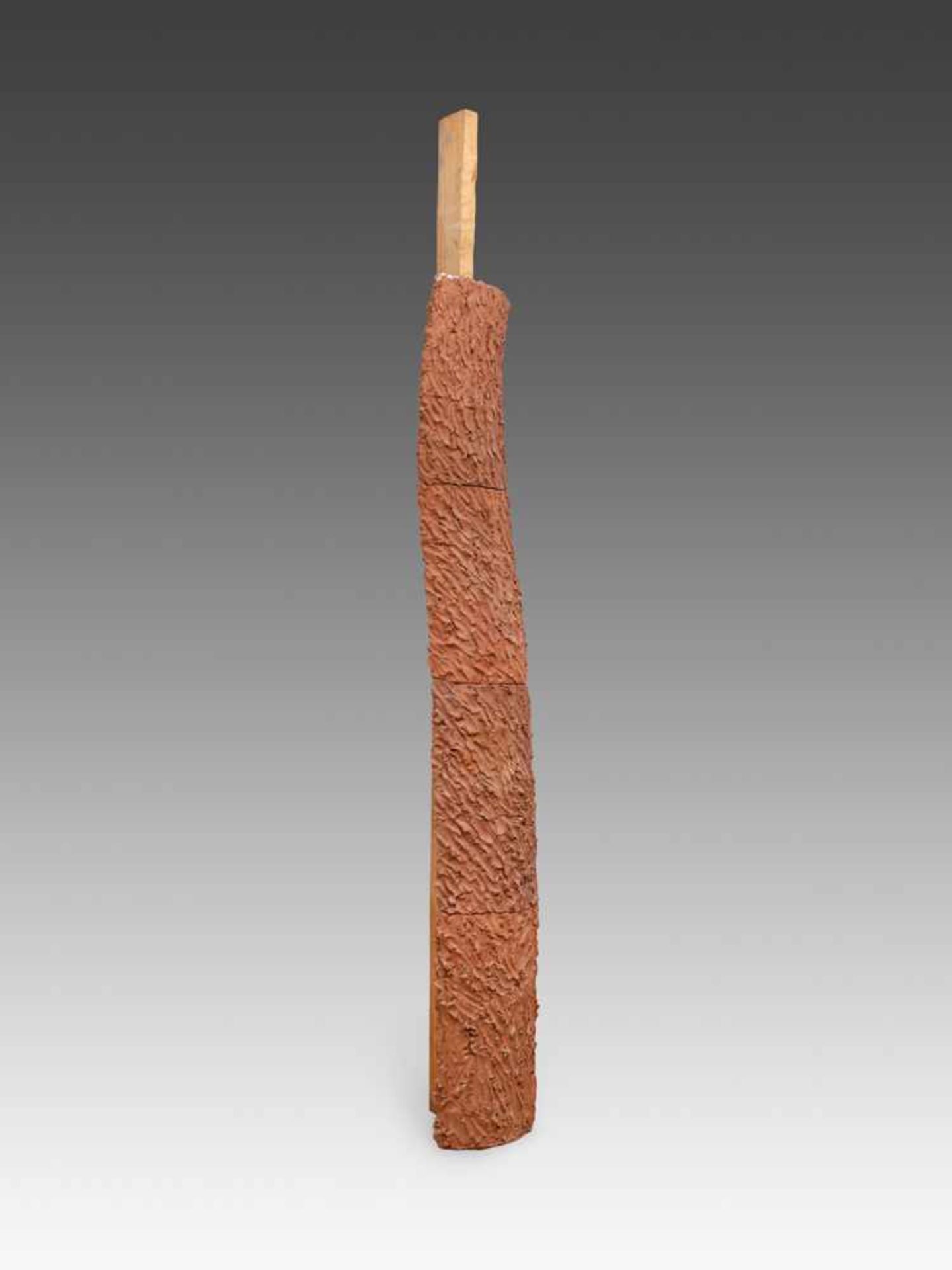 Giuseppe Penone*1947Ohne Titel1980Holz und Ton, gebrannt (4 aufeinander gestellte Keramikteile und