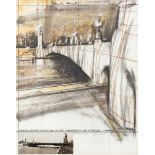 Christo1935–2020Wrapped Bridge, Project for Le Pont Alexandre III, Paris1977Farblithografie,