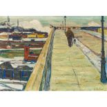 Arnold Balwé1898–1983Brücke über die Schienen II1931Öl auf Leinwand70 x 100 cm