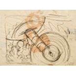 Otto Dix1891–1969Konstruktum 1914/20Tuschfeder und Tusche auf Papier20 x 27 cm(Lichtmass)Das Werk
