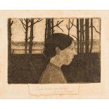 Paula Modersohn-Becker1876–1907Bildnis einer Bäuerin1900Aquatinta10 x 14 cm(Platte)