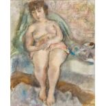 Jules Pascin1885–1930Jeune femme assise1926Öl auf Leinwand80,5 x 65 cmAlfred-Julien Loewer, La