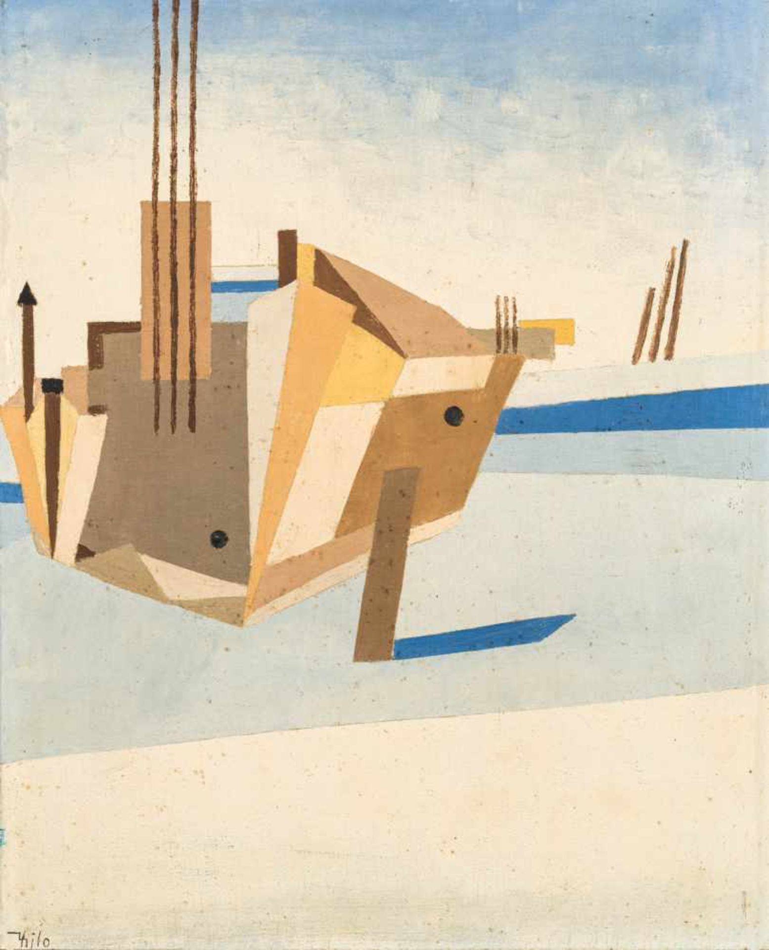 Thilo Maatsch1900–1983Konstruktive Komposition1929Öl auf Leinwand59 x 47 cmSammlung Carl Laszlo,