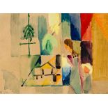 August Macke1887–1914Kinder am Gemüseladen II1913Aquarell auf Papier26 x 35,5 cmFranke, München (