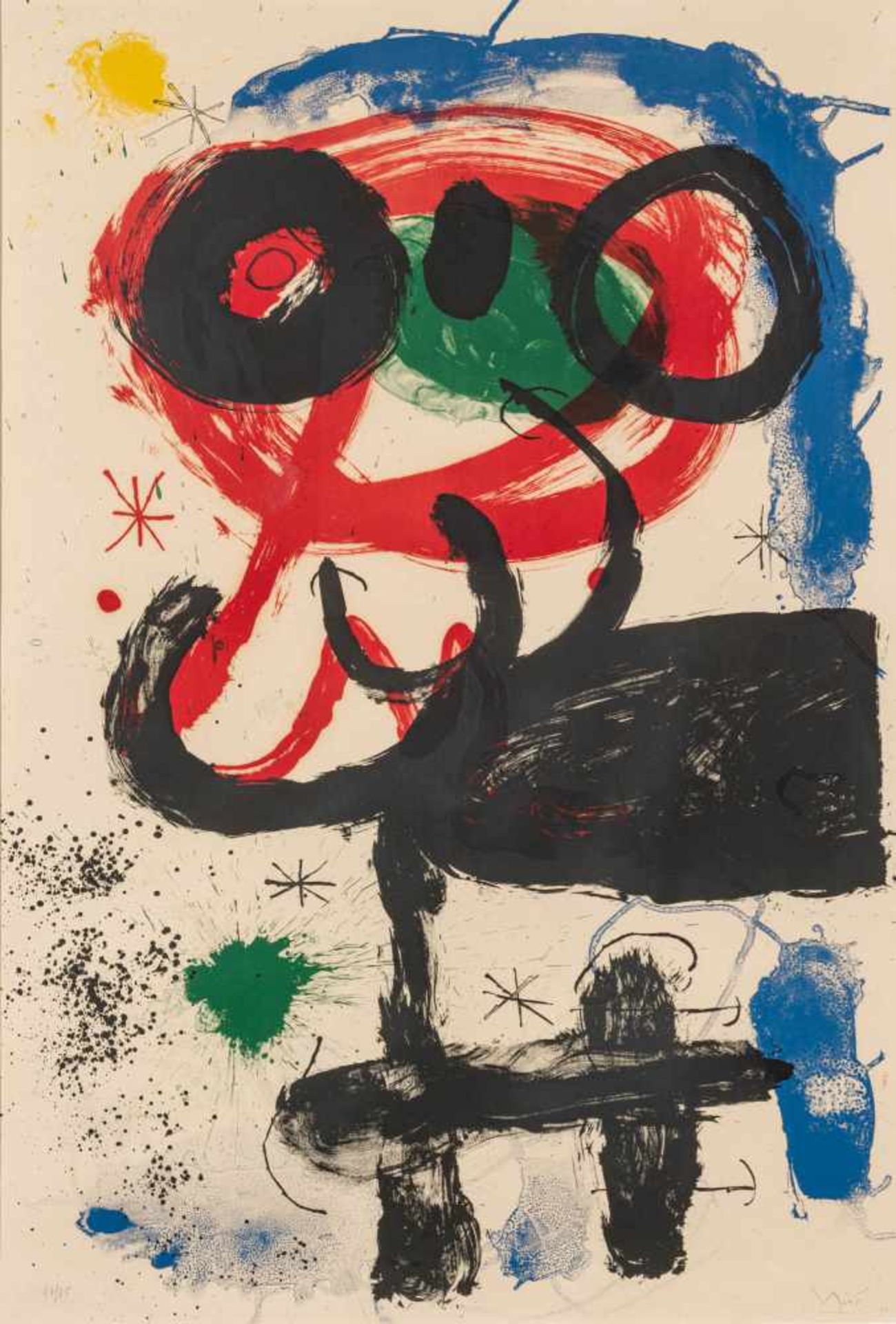 Joan Miró1893–1983La vendangeuse1964Farblithografie89,9 x 61,6 cmGalerie Beyeler,