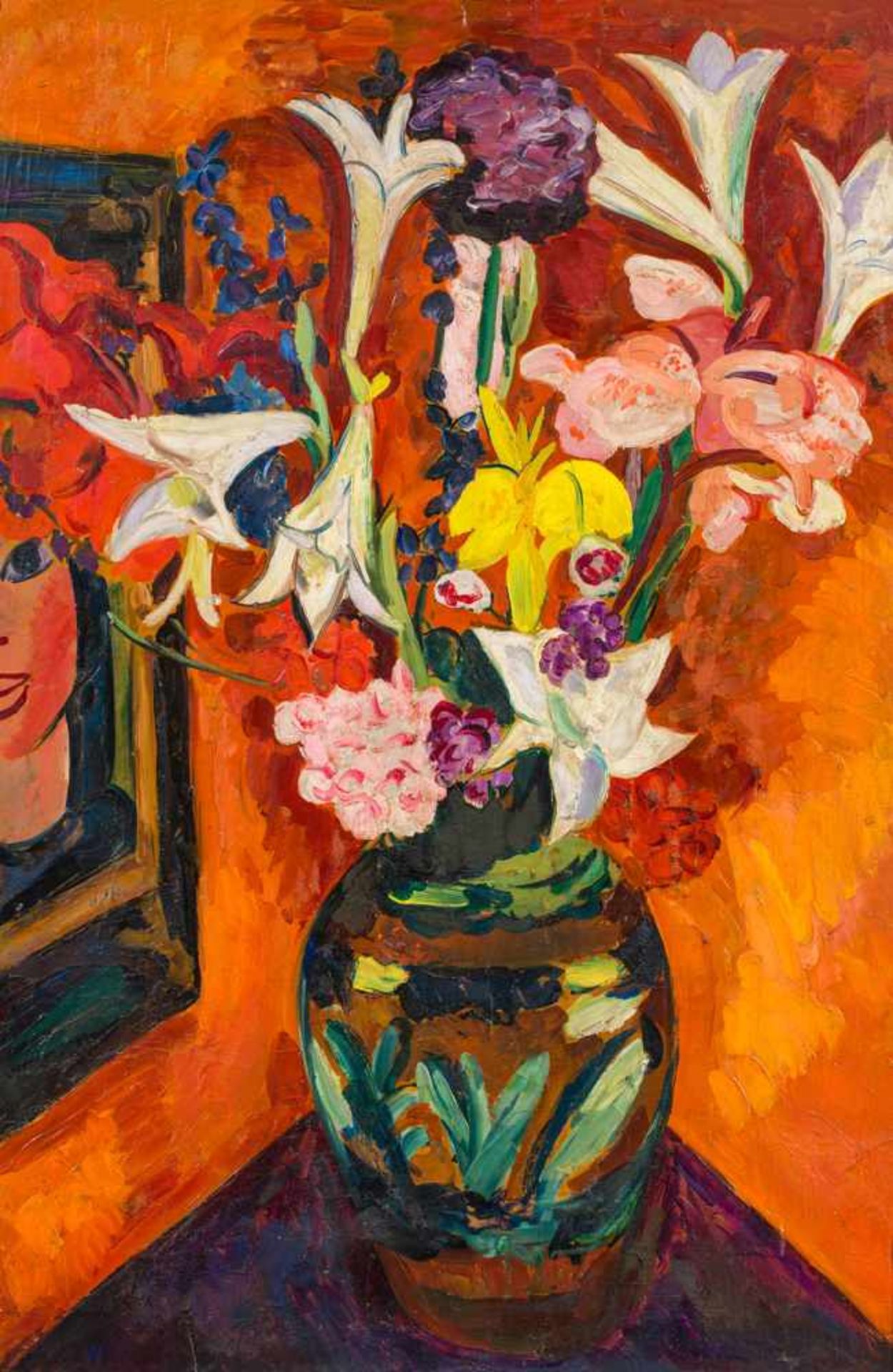 Edward Wolfe1897–1982Mexikanisches Blumenstilleben1936Öl auf Leinwand83 x 55 cm(Lichtmass)Odette