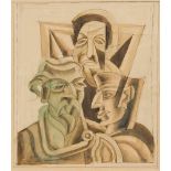 Fortunato Depero1892–1960Komposition mit FigurenMischtechnik auf Papier23,5 x 21 cm(Motiv)Sammlung