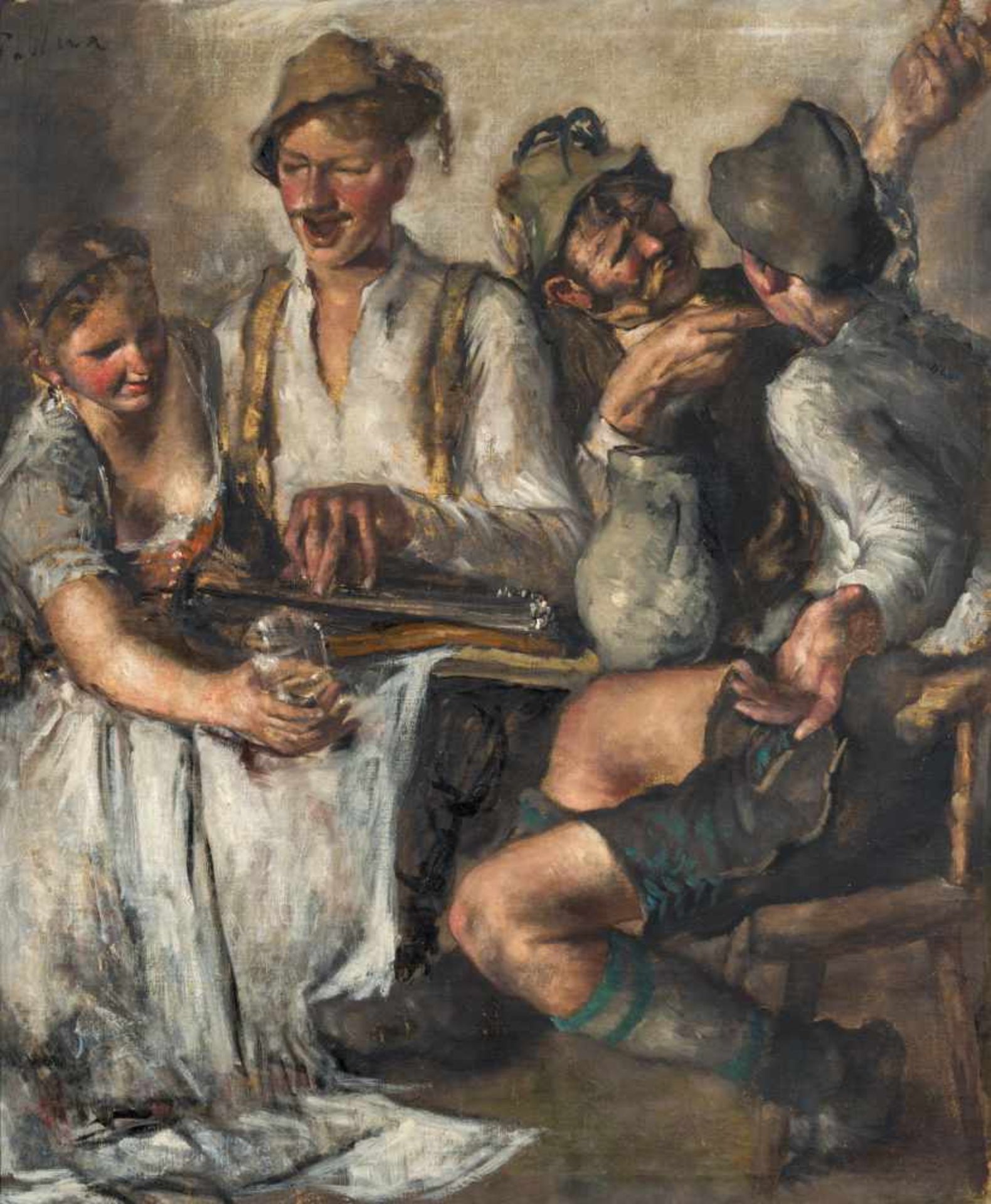 Paul Mathias Padua1903–1981Der ZitherspielerÖl auf Leinwand132 x 111 cm