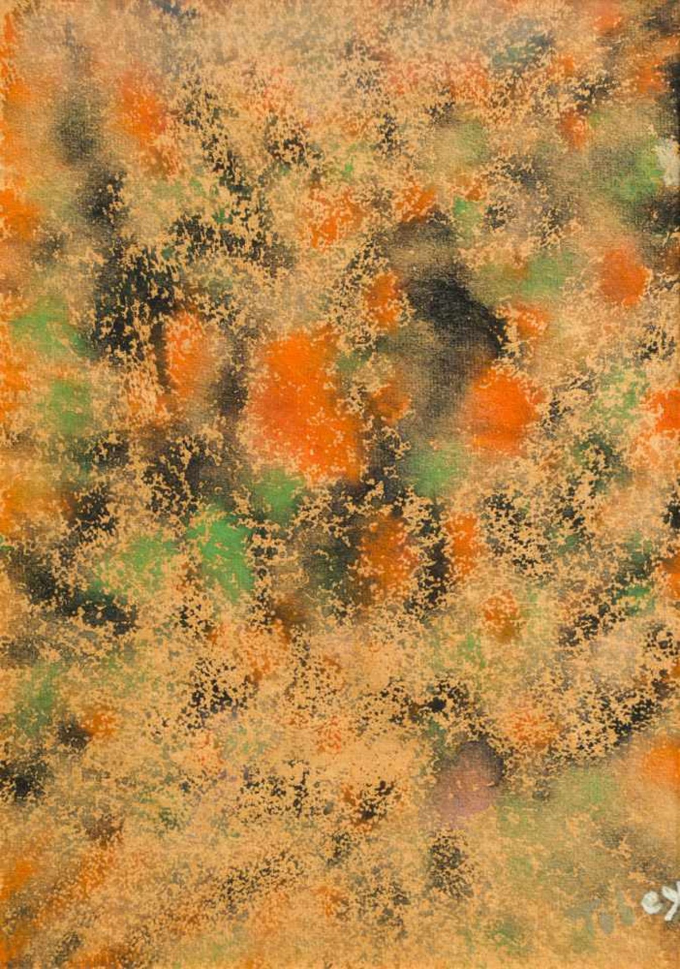 Mark Tobey1890–1976Ohne TitelMonotypie und Gouache auf Papier14,5 x 10,5 cm