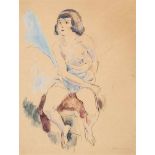 Jules Pascin1885–1930Nu assisAquarell, Gouache und Tinte auf Papier30 x 23 cm(Lichtmass)Alfred-