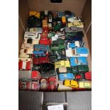 A BOX CONTAINING A GOOD SELECTION OF COLLECTOR'S DIE-CAST VEHICLES VARIOUS