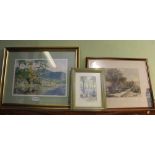 THREE ORIGINAL WATERCOLOUR LANDSCAPE STUDIES