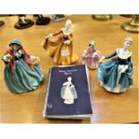 FOUR VARIOUS ROYAL DOULTON LADIES together with original bills of sale and various Doulton