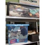 TWO PLASTIC CRATES CONTAINING "BEANIE BABIES"