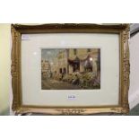 J.W. MILLIKEN AN EARLY 20TH CENTURY WATERCOLOUR STUDY OF A FRENCH MARKET, signed double mounted,