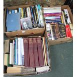 THREE BOXES OF PREDOMINANTLY HARDBACKED BOOKS VARIOUS