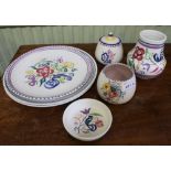 A SELECTION OF HAND PAINTED POOLE POTTERY