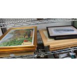 A SELECTION OF DECORATIVE PICTURES & PRINTS to include; steam railway subjects and original artworks