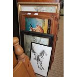 FOUR VARIOUS DECORATIVE PICTURES & PRINTS