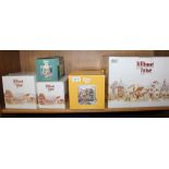 A SHELF CONTAINING SIX BOXED LILLIPUT LANE MODELS