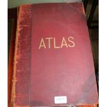 A BOUND VOLUME HARMSWORTH UNIVERSAL ATLAS AND GAZETTEER, containing 500 coloured maps and
