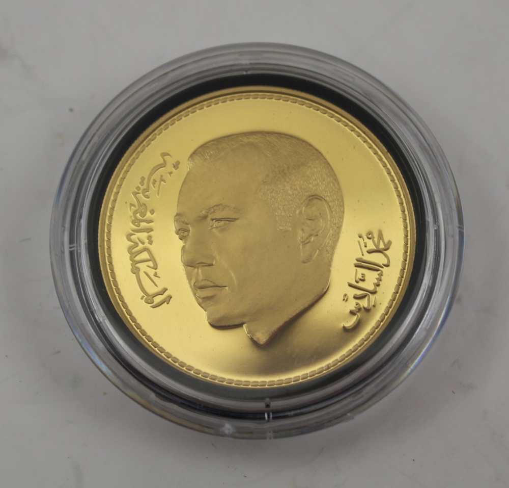 A GOLD MOHAMMED VI ROYAUME DU MAROC 250 DIRHAMS PROOF COIN, 25g, 37mm diameter, in plastic case - Image 4 of 5