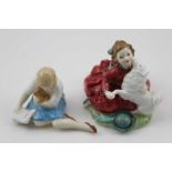TWO ROYAL DOULTON CERAMIC FIGURES, 'My Pet' HN2238 and 'Home Again' HN2167 (2)