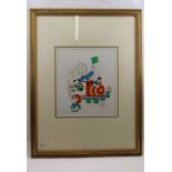 MABEL LUCIE ATTWELL "The 152 Train", Watercolour painting, signed, gilt frame, mounted and glazed,