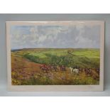 AFTER LIONEL EDWARDS (1878-1966) "The Devon and Somerset Staghounds coming out of Danesbrook",