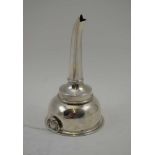 HARRISON BROTHERS & HOWSON LTD A GEORGIAN DESIGN SILVER WINE FUNNEL, having detachable bowl with