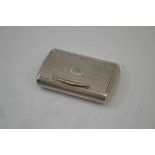 THOMAS PHIPPS, EDWARD ROBINSON & JAMES PHIPPS A GEORGE III SILVER SNUFF BOX, engine turned