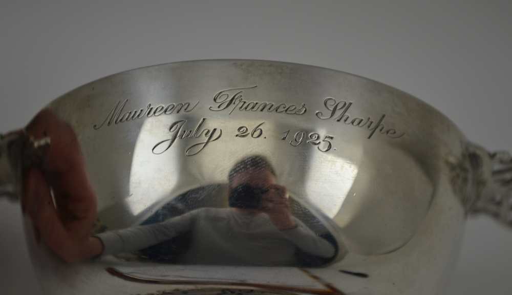 WILLIAM HUTTON & SONS LTD A SILVER WHISKY QUAICH, the shallow tasting bowl with two pierced handles, - Image 3 of 8