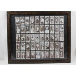 A FRAMED SET OF REPRODUCTION CIGARETTE CARDS after "Churchmans Boxing Personalities"