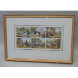 SIX BAXTER PRINTS FROM THE "NEWHALL VAULT COLLECTION", in one gilt frame, (Christie's label to