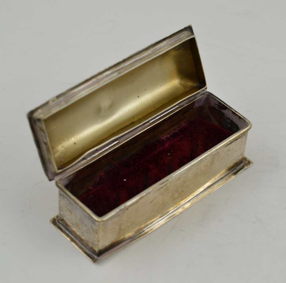 JOSEPH WILLMORE A GEORGE III SILVER VINAIGRETTE, of canted rectangular form, having chased and - Image 6 of 6