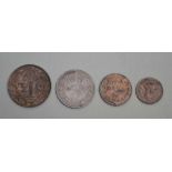 A SET OF FOUR SILVER MAUNDY COINS, 1894