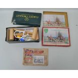 A CARPET CROQUET SET by Townsend Croquet Ltd., boxed, a VICTORY SERIES NO.2 72 PIECE WOODEN JIGSAW