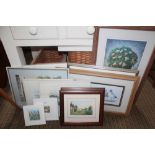 A VARIED SELECTION OF DECORATIVE PICTURES & PRINTS