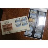 A SET OF 1998 ST HELENA POSTAGE STAMPS, each depicting a sailing ship, designed by John Batchelor,