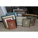 A VARIED SELECTION OF SMALL SIZED DECORATIVE PICTURES & PRINTS