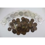 A QUANTITY OF BRITISH PRE-DECIMAL COINS, to include; Victorian half-crowns, florins etc.