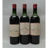 CHATEAU LYNCH BAGES 1964, Pauillac, 3 bottles
