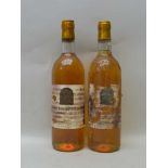 BRASSENS GUITERONDE 1982 Sauternes, 2 bottles