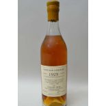 HINE COGNAC "Early 1929 Landed", labelled "...believed imported to England in cask by Joseph Travers
