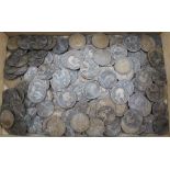 A QUANTITY OF PRE-DECIMAL ENGLISH COPPER COINAGE, mainly Victorian, approximately 3kg